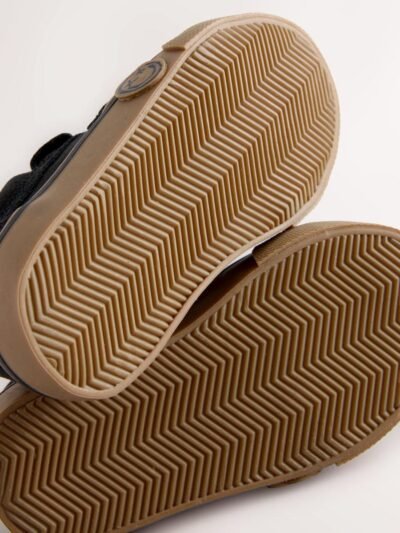 Black Standard Fit (F) Touch Fastening Skate Trainers