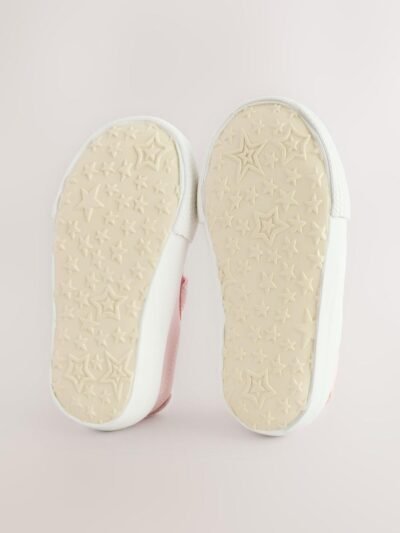 Pink Standard Fit (F) Touch Fasten Trainers