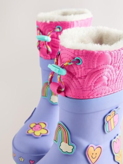 Purple Character Thinsulate Lined Cuff Wellies