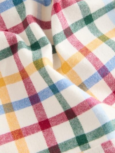 Ecru Bright Gingham Check Long Sleeve Character Shirt