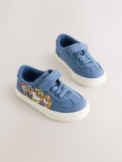 Blue Standard Fit (F) Paw Patrol Touch Fastening Elastic Lace Trainers