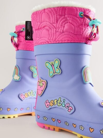 Purple Character Thinsulate Lined Cuff Wellies