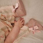 Pink Rust Baby Floral Print Boots