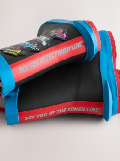 Black Hot Wheels Handle Pull On Wellies