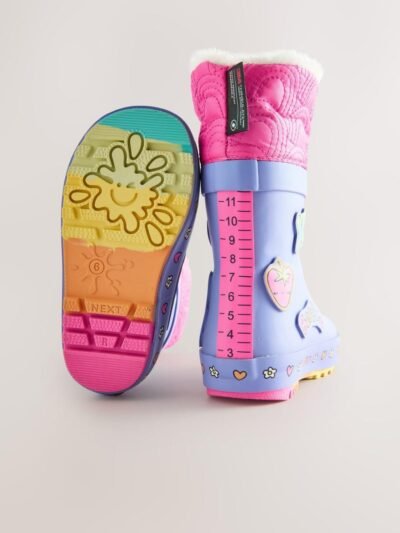 Purple Character Thinsulate Lined Cuff Wellies