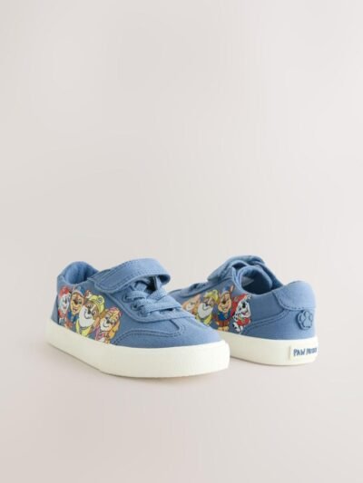 Blue Standard Fit (F) Paw Patrol Touch Fastening Elastic Lace Trainers