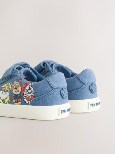 Blue Standard Fit (F) Paw Patrol Touch Fastening Elastic Lace Trainers