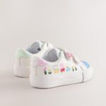 White Standard Fit (F) Peppa Pig Chunky Trainers with Touch Fastening