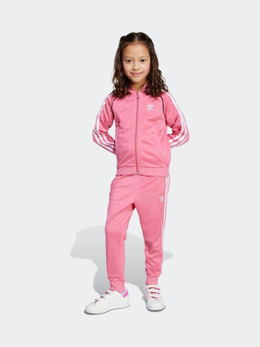 adidas Originals Pink Adicolor SST Little Kids Tracksuit