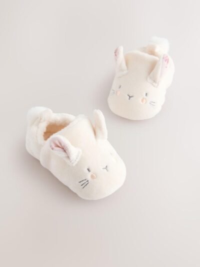 Cream Bunny Baby Slip-On Shoes