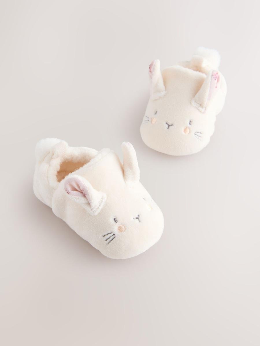 Cream Bunny Baby Slip-On Shoes