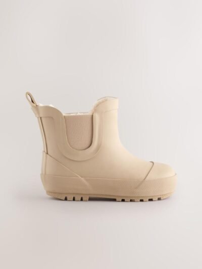 Neutral Warm Lined Ankle Wellies