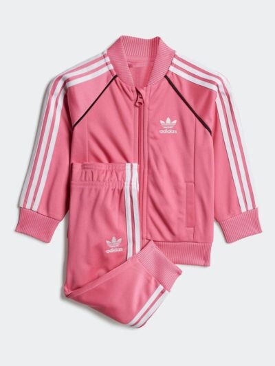 adidas Originals Pink Adicolor SST Infant Kids Tracksuit