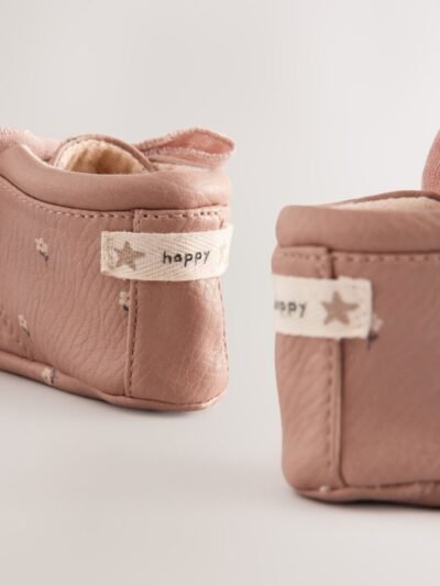 Pink Rust Baby Floral Print Boots