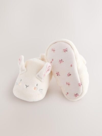 Cream Bunny Baby Slip-On Shoes