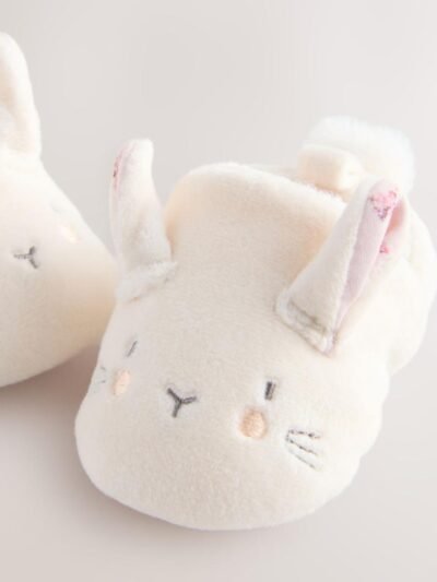 Cream Bunny Baby Slip-On Shoes