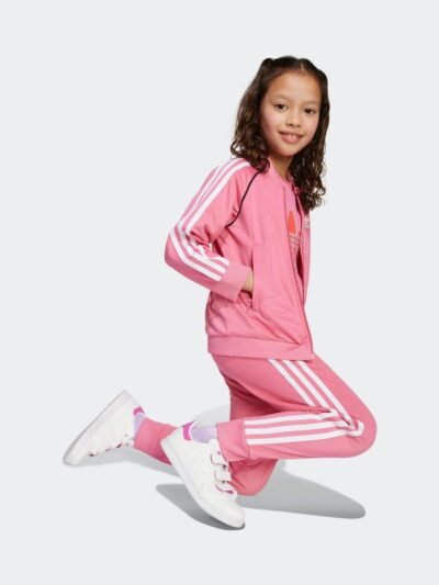 adidas Originals Pink Adicolor SST Little Kids Tracksuit
