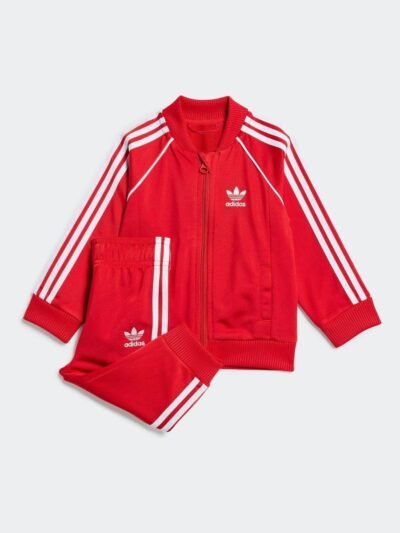 adidas Originals Red Adicolor SST Infant Kids Tracksuit