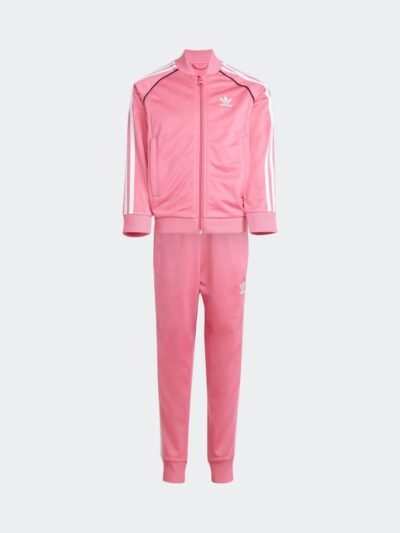 adidas Originals Pink Adicolor SST Little Kids Tracksuit
