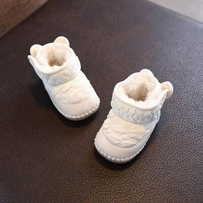 XiaRenTong Quilted Bear Ear Snow Boots