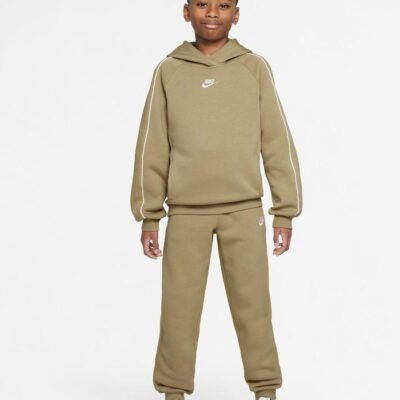 Nike Parachute Beige Club Fleece Tracksuit