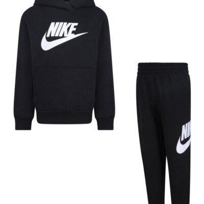 Nike Black Little Kids Club Fleece Tracksuit Set