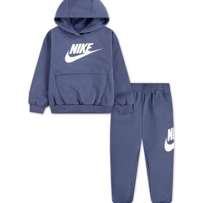 Nike Steel Blue Little Kids Club Fleece Tracksuit Set
