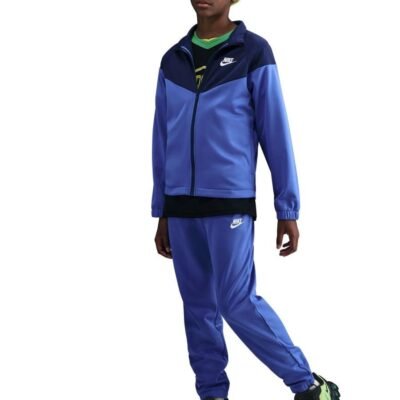 Nike Comet Blue Dri-Fit Poly Zip Through Tracksuit