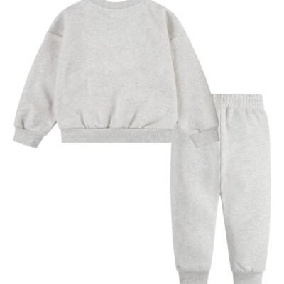 Nike Cream Little Kids Essential Marl Crew Tracksuit Set