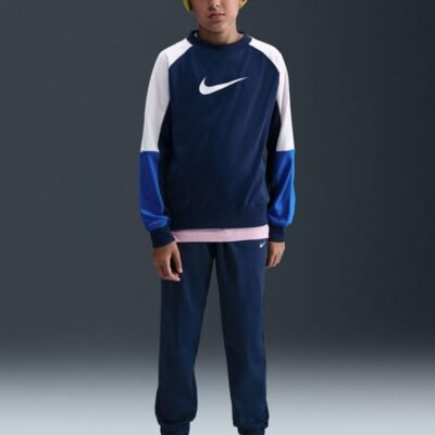 Nike Midnight Navy Dri-FIT Poly Crew Tracksuit