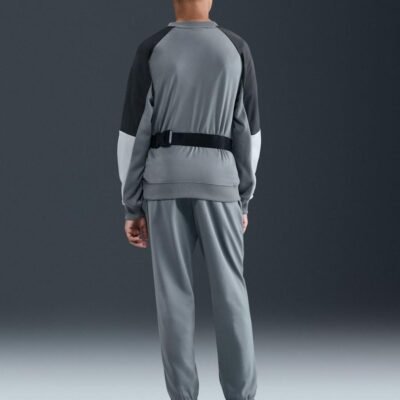 Nike Smoke Grey Dri-FIT Poly Crew Tracksuit