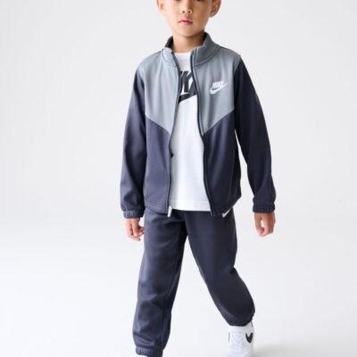 Nike Grey Little Kids Lifestyle Essentials Poly Tracksuit
