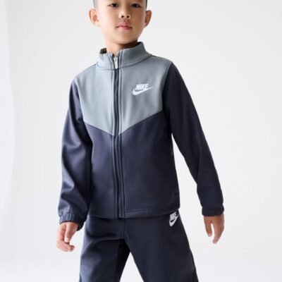 Nike Grey Little Kids Lifestyle Essentials Poly Tracksuit