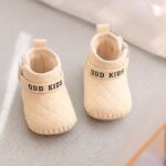 Quilted Bear High-Top Pram Shoes