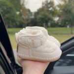 XiaRenTong Quilted Bear Ear Snow Boots