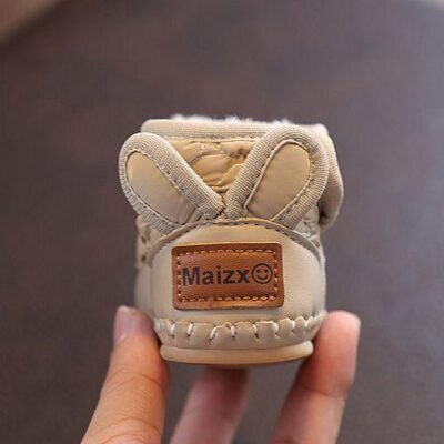 'QDD' Fleece-Lined Bear Booties