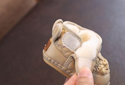 'QDD' Fleece-Lined Bear Booties