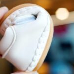 White 'Cherry Bow' Soft-Sole Shoes