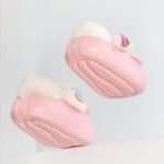 Cute Hello Kitty Fur-Lined Slippers for Kids