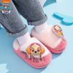 Paw Patrol Skye Plush Slippers - Premium Pink Kids Slides