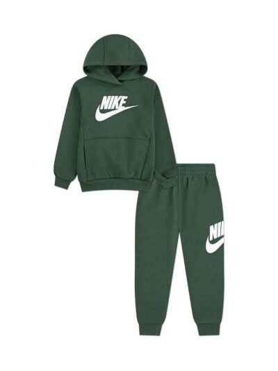 Nike Green Little Kids Club Fleece Tracksuit Set