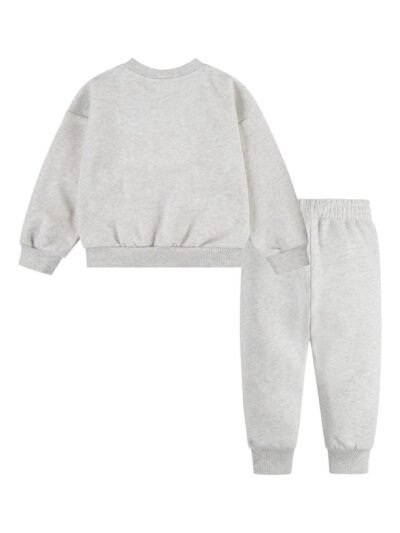 Nike Cream Little Kids Essential Marl Crew Tracksuit Set
