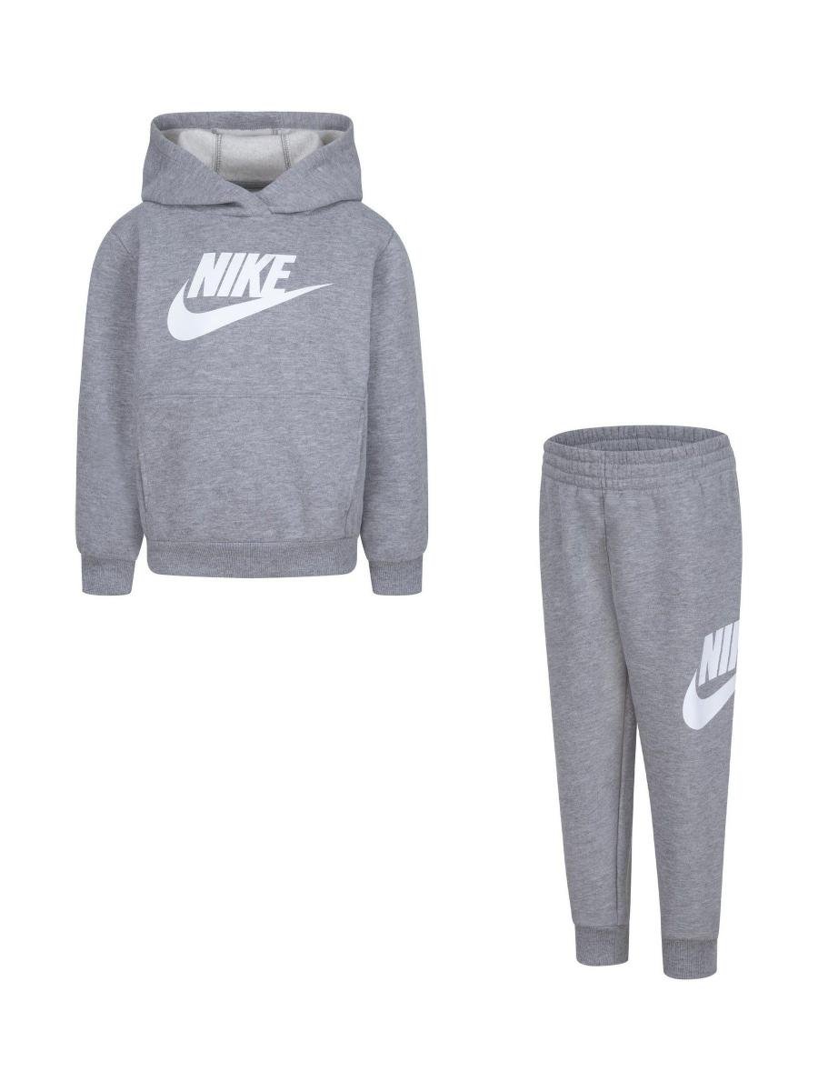Nike Grey Little Kids Club Fleece Tracksuit Set