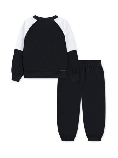 Nike Black Little Kids Lifestyle Essentials Crew Tracksuit Set