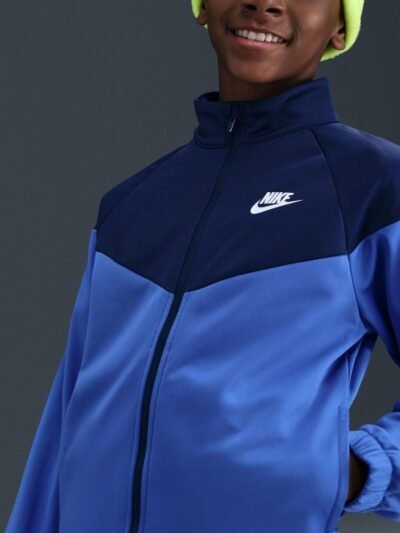 Nike Comet Blue Dri-Fit Poly Zip Through Tracksuit
