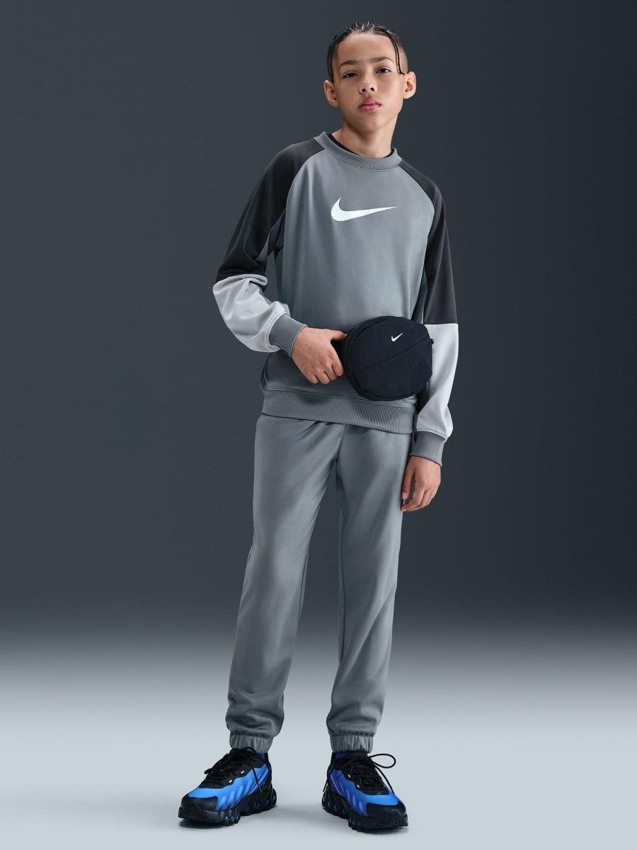 Nike Smoke Grey Dri-FIT Poly Crew Tracksuit