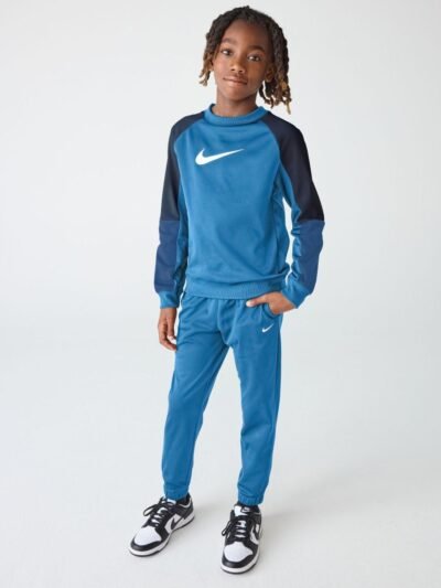 Nike Photo Blue Dri-FIT Poly Crew Tracksuit