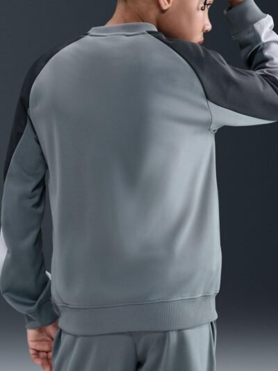 Nike Smoke Grey Dri-FIT Poly Crew Tracksuit