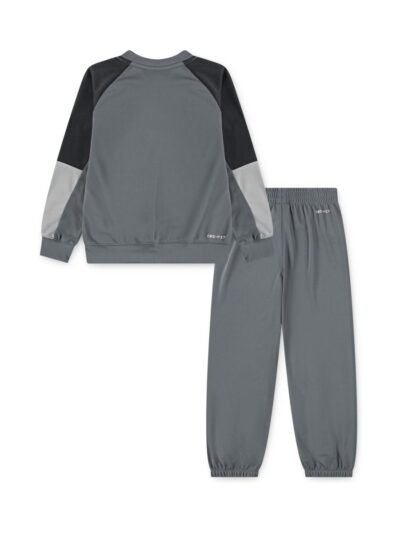 Nike Grey Little Kids Lifestyle Essentials Crew Tracksuit Set