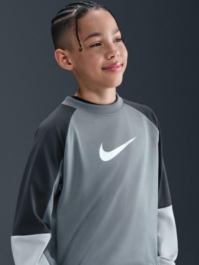 Nike Smoke Grey Dri-FIT Poly Crew Tracksuit